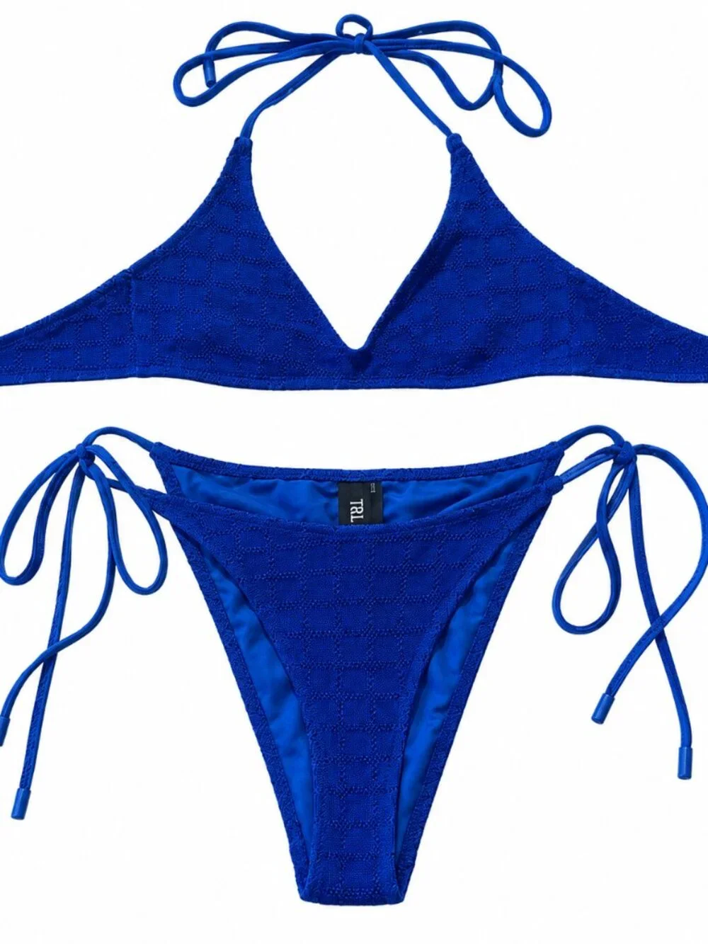 Triangl Royal Blue Sheer Shirt and Swimsuit Bundle Size S/M